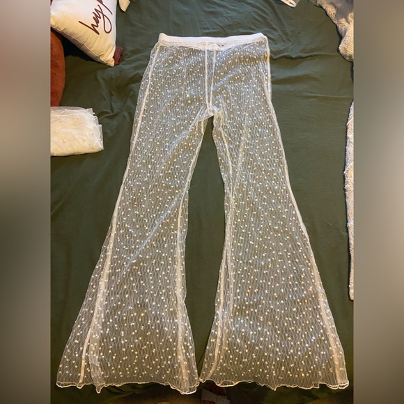 Mesh Rhinestone Pants - Picture 3 of 4